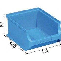 Allit Plastové boxy na drobný materiál 137x160x82 mm modré
