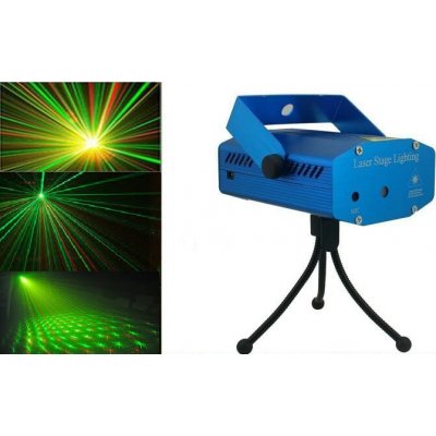 StarProjector YX-09 Mini Laser 150mW RG - profi, vzor tečky, se stativem – Zboží Živě