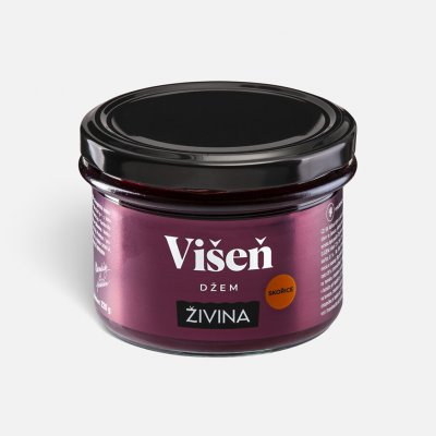 ŽIVINA Višeň se skořicí džem nejen na linecké cukroví 220 g – Zboží Dáma