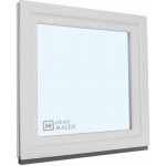 KNIPPING Plastové okno - 70 AD, 1200x1200 mm, OS, bílá Otevírání: levé, Sklo: čiré – Zboží Mobilmania