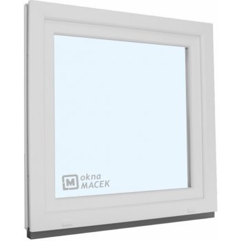 KNIPPING Plastové okno - 70 AD, 1200x1200 mm, OS, bílá Otevírání: levé, Sklo: čiré