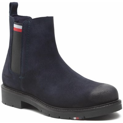 Tommy Hilfiger Rwb Hilfiger Suede Chelsea FM0FM04202 tmavomodré – Zboží Mobilmania