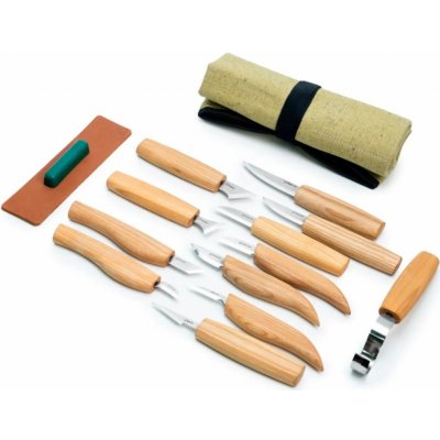 BeaverCraft řezbářská sada Wood Carving Set of 12 Knives pro leváky – Zboží Mobilmania