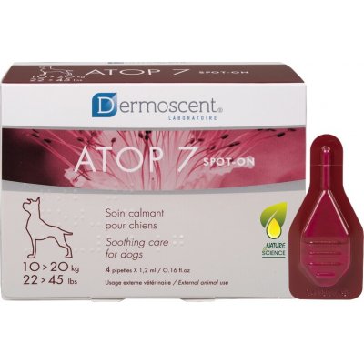 Dermoscent Atop7 spot-on pes 10-20 kg 4 x 1,2 ml – Hledejceny.cz