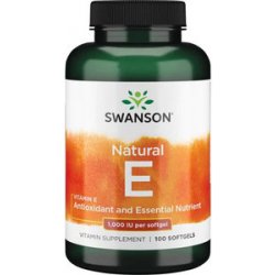 Swanson Natural Vitamin E 100 gelové tablety 1000 IU