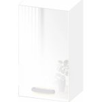 Black&White Style Horní skříňka Nikki U40 lesklá bílá, 72 x 40 x 30,6 cm – Zboží Dáma