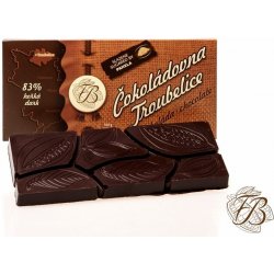 Čokoláda Troubelice hořká 83%, 45 g