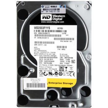 WD RE4 2TB, SATA, 7200rpm, 64MB, WD2003FYYS