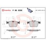 Sada brzdových destiček, kotoučová brzda BREMBO P 86 029E | Zboží Auto