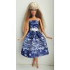 Výbavička pro panenky LOVEDOLLS Modré šaty s bílým vzorem