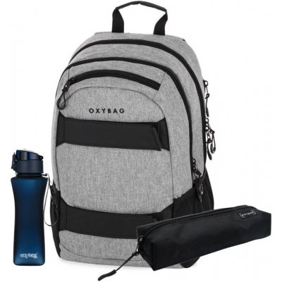 Oxybag Školní set 3 ks OXY Sport Grey Melange – Sleviste.cz