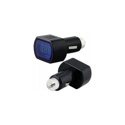 Digitální voltmetr s teploměrem do CL zásuvky, 12-24V | Zboží Auto
