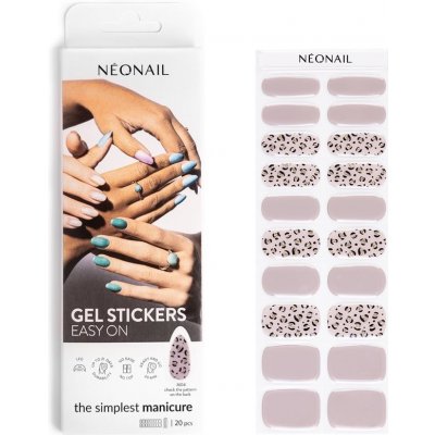 NeoNail Easy On Gel Stickers nálepky na nehty odstín M04 20 ks – Zboží Dáma
