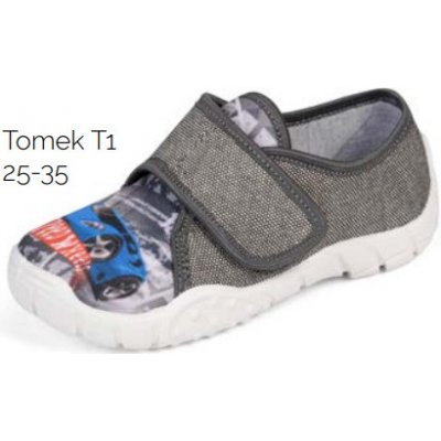 Raweks dětská domácí obuv Tomek T1 autíčko – Zboží Mobilmania