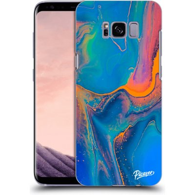 Pouzdro Picasee silikonové Samsung Galaxy S8 G950F - Rainbow černé – Zbozi.Blesk.cz