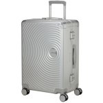 American Tourister SOUNDBOX ALU SPINNER 68/25 TSA stříbrná 73 l – Zboží Dáma