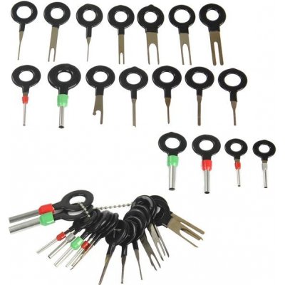 MAR-POL Speciální klíče pro vypichování konektorů, sada 18ks M57467 – Zboží Mobilmania
