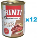 Rinti Kennerfleisch jehněčí 12 x 400 g – Hledejceny.cz