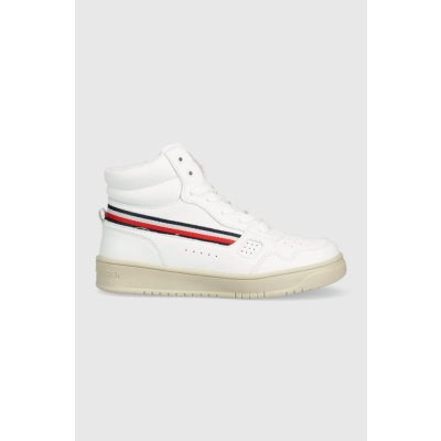 Tommy Hilfiger Stripes High Top Lace T3X9-32851-1355100 M White – Zboží Mobilmania