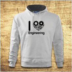 Bezvatriko.cz I love engineering Bílá 501041