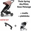 Kočárek Thule Spring Aluminium / Misty Rose Melange 2021 + madlo + pláštěnka