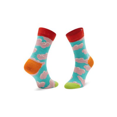 Happy Socks Sada 2 párů dětských vysokých ponožek KCLO02 6300 Barevná