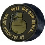 Helikon-Tex PVC nášivka se suchým zipem Helikon WE CAN SHARE granát, hnědá – Zboží Dáma