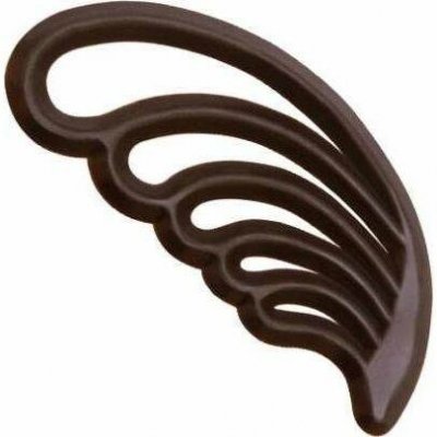 Čokoládová dekorace Feathers pírka tmavá 5,4 cm (20 ks) - dortis – Zboží Dáma