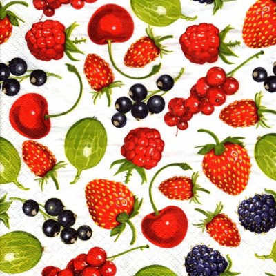 Ubrousek UBR66 16x16 cm JARNÍ MOTIV OVOCE – Hledejceny.cz