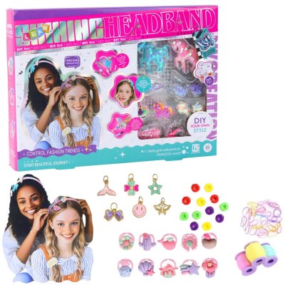 LEAN Toys 27415 DIY kreativní sada pro výrobu čelenek s jednorožcem a lesklými ozdobami – Hledejceny.cz