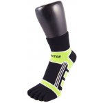 ToeToe RUNNERS COLOR sportovní kotníkové prstové ponožky černá / zelená – Zboží Mobilmania