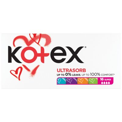 Kotex Ultra Sorb 16 ks Super – Hledejceny.cz