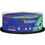 Verbatim CD-R 700MB 52x, AZO, spindle, 25ks (43432) – Hledejceny.cz