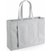 Nákupní taška a košík Westford Mill Organická taška na jógu EarthAware® z těžkého plátna šedá světlá