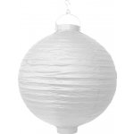 Lampión svítící závěsný papírový pr. 30 cm - bílý – Sleviste.cz