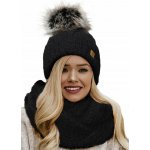 Fashionweek Zimní dámský set čepice + komín WOOL-INES Černá – Hledejceny.cz