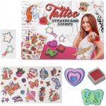 Teddies Tetování s doplňky razítka 2ks v krabici 22x16x3,5cm – Zboží Mobilmania