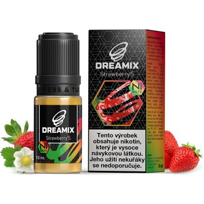 Dreamix Salt Strawberry'S jahoda 10 ml 20 mg – Zbozi.Blesk.cz