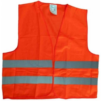 Výstražná reflexní vesta - oranžová ČSN EN ISO 20471:2013 – Hledejceny.cz