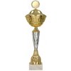 Pohár a trofej Kovový pohár s poklicí Zlato-stříbrný 29 cm 12 cm