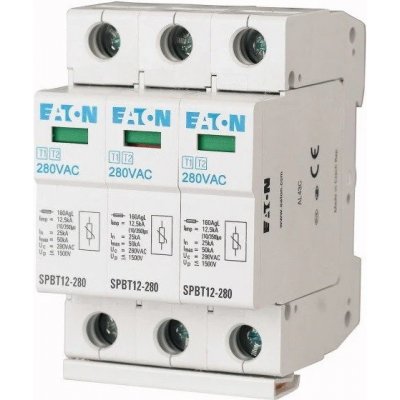 EATON 158330 SPBT12-280/3 Svodič přepětí třídy T1+T2 (B+C), 3pól sada pro TN-C – Zbozi.Blesk.cz