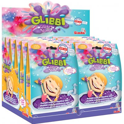 Simba Glibbi Glitter Slime Sliz fialový třpytivý – Zboží Dáma