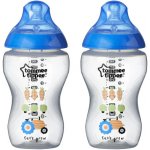 Tommee Tippee láhev s obrázky C2N 2ks modrá 340ml – Sleviste.cz