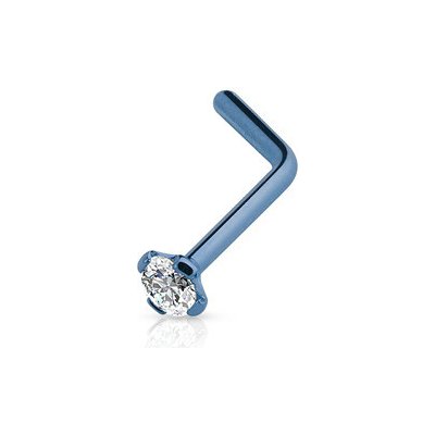 Šperky4U Piercing do nosu světle modrá barva N01051-LB