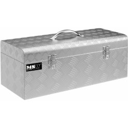 MSW Hliníkový kufr na nářadí rýhovaný plech 57,5 x 24,5 x 22 cm 31 l MSW-ATB-575