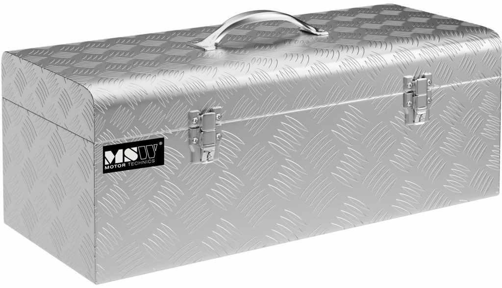 MSW Hliníkový kufr na nářadí rýhovaný plech 57,5 x 24,5 x 22 cm 31 l MSW-ATB-575