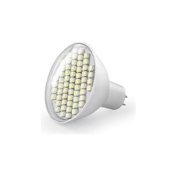 Whitenergy Led žárovka GU5.3 60 SMD 3528 3W 230V Studená bílá refl. 04964