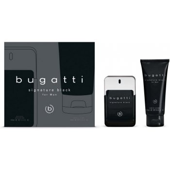 Bugatti Signature Black EDT 100 ml + sprchový gel 200 ml dárková sada