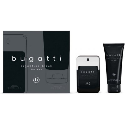 Bugatti Signature Black EDT 100 ml + sprchový gel 200 ml dárková sada – Zbozi.Blesk.cz