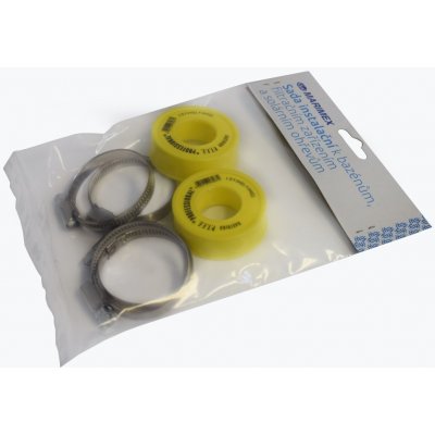 Bradas Layflat Connettore Per Tubo Da Giardino 3/4" Con Acqua Stop – White Line 2156, Bianco